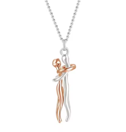 (Rose Gold) Hug Affection Necklace