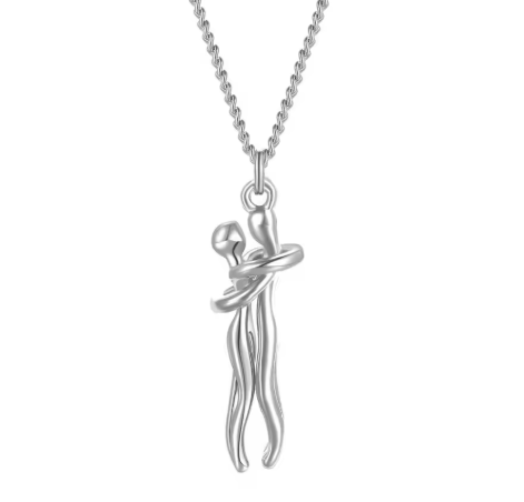 (Silver) Hug Affection Necklace